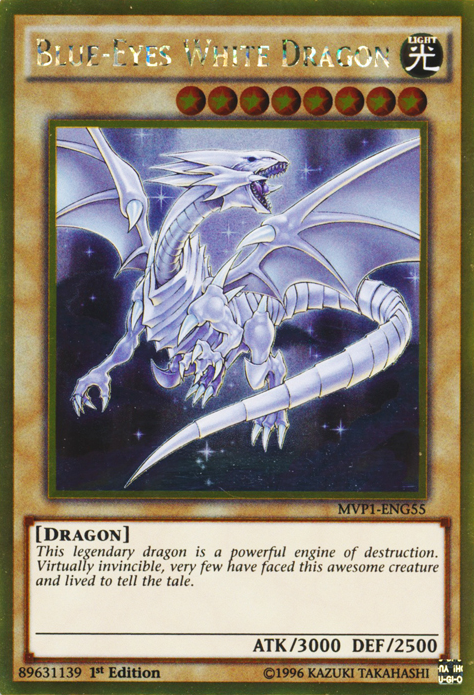 Blue-Eyes White Dragon [MVP1-ENG55] Gold Rare | Tables and Towers