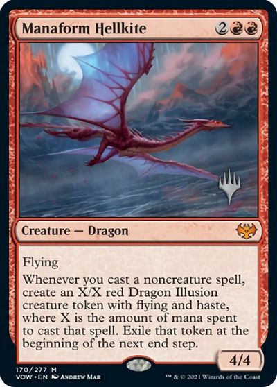 Manaform Hellkite (Promo Pack) [Innistrad: Crimson Vow Promos] | Tables and Towers