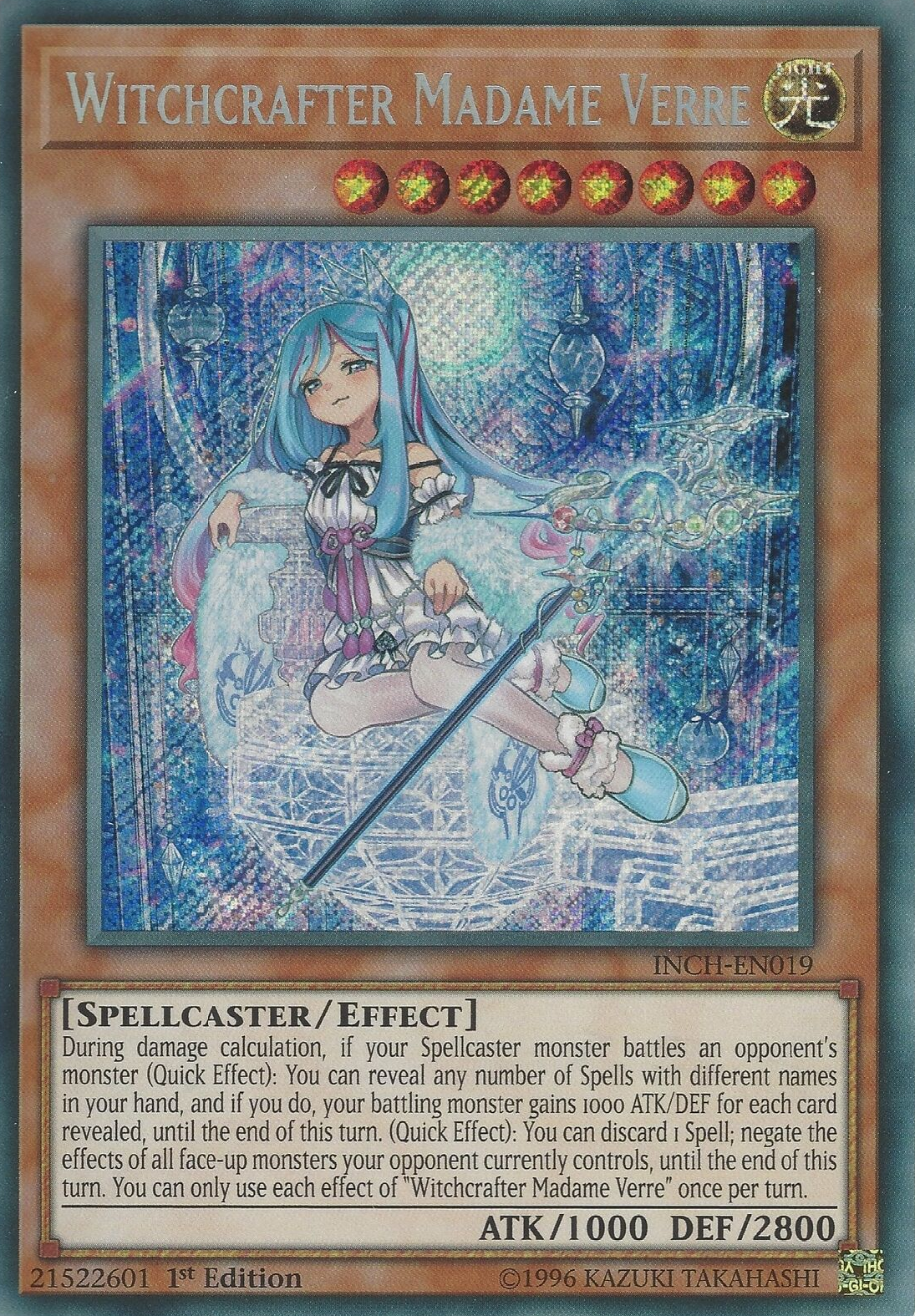 Witchcrafter Madame Verre [INCH-EN019] Secret Rare | Tables and Towers