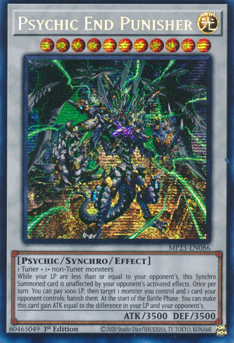 Psychic End Punisher [MP23-EN086] Prismatic Secret Rare | Tables and Towers