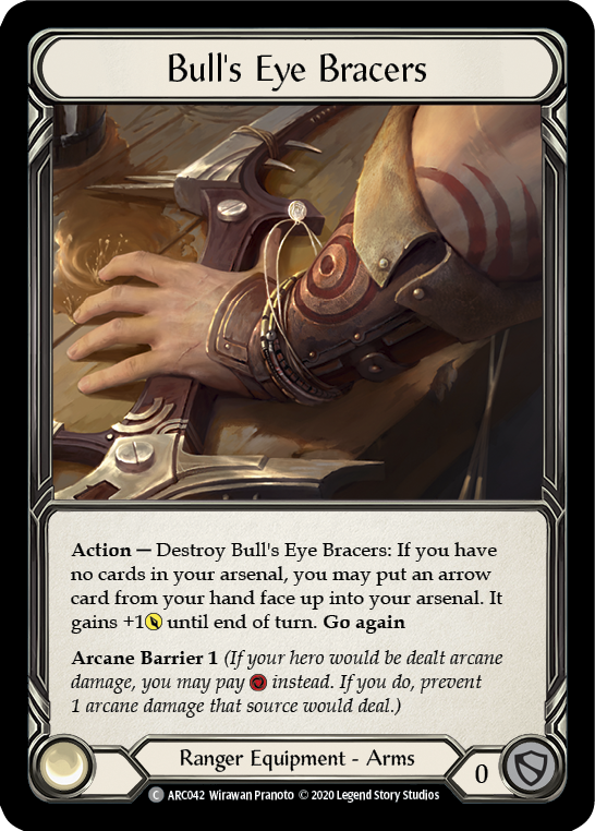 Bull's Eye Bracers [U-ARC042] (Arcane Rising Unlimited)  Unlimited Rainbow Foil | Tables and Towers