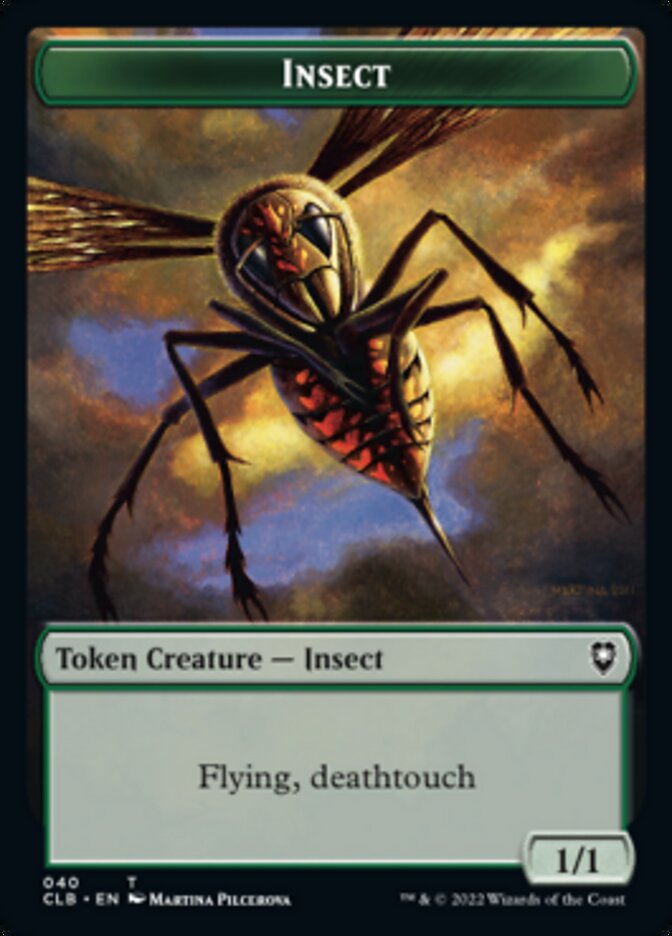 Spider // Insect Double-Sided Token [Commander Legends: Battle for Baldur's Gate Tokens] | Tables and Towers