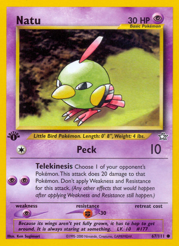 Natu (67/111) [Neo Genesis 1st Edition] | Tables and Towers