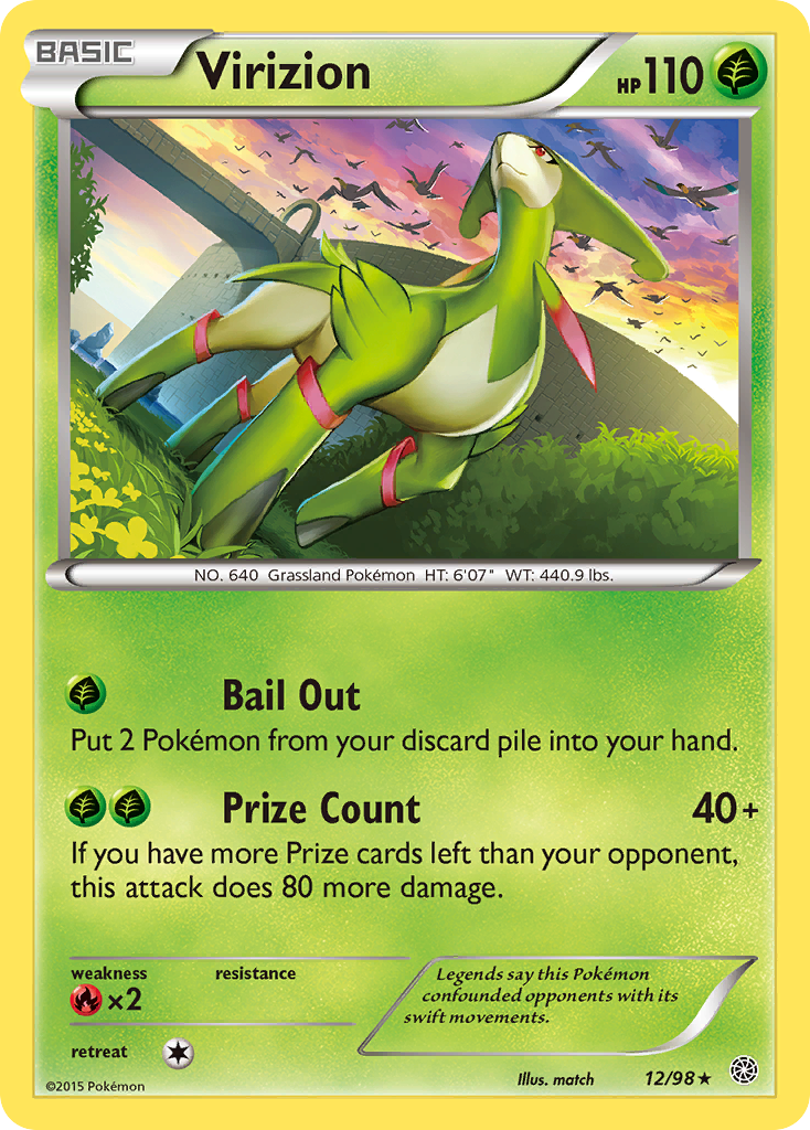 Virizion (12/98) [XY: Ancient Origins] | Tables and Towers