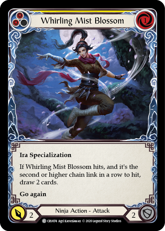 Whirling Mist Blossom [CRU074] (Crucible of War)  1st Edition Rainbow Foil | Tables and Towers