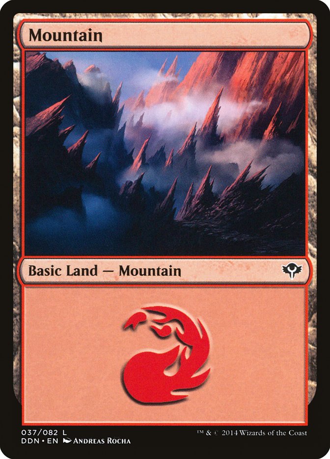 Mountain (37) [Duel Decks: Speed vs. Cunning] | Tables and Towers