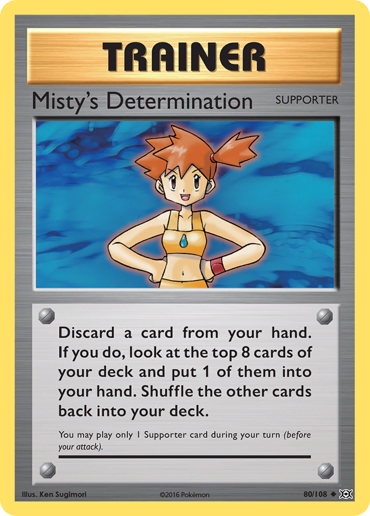 Misty's Determination (80/108) [XY: Evolutions] | Tables and Towers