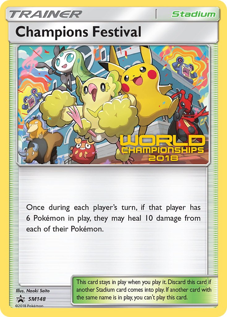 Champions Festival (SM148) (2018 Top Semi Finalist) [Sun & Moon: Black Star Promos] | Tables and Towers