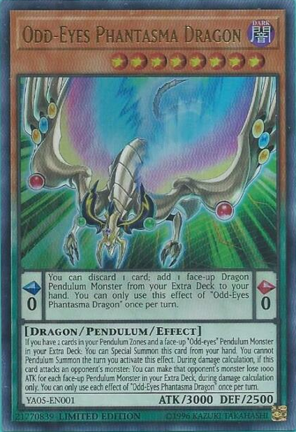 Odd-Eyes Phantasma Dragon [YA05-EN001] Ultra Rare | Tables and Towers