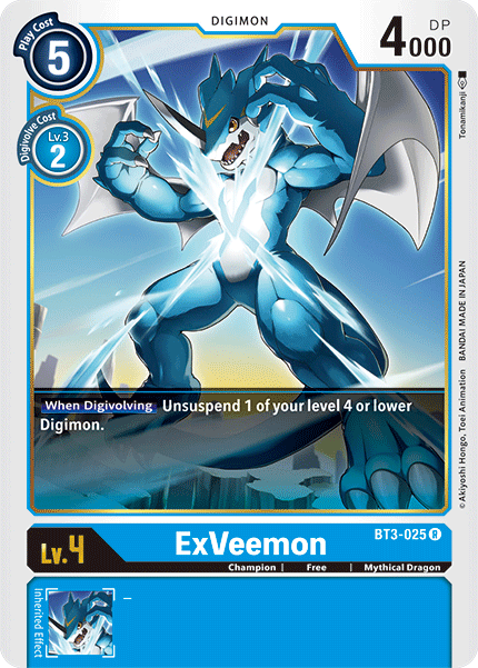 ExVeemon [BT3-025] [Release Special Booster Ver.1.5] | Tables and Towers