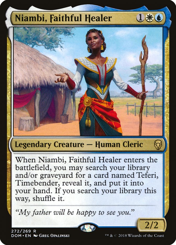 Niambi, Faithful Healer [Dominaria] | Tables and Towers