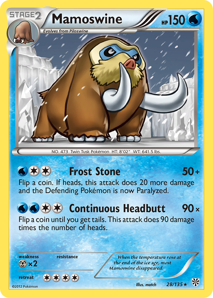 Mamoswine (28/135) [Black & White: Plasma Storm] | Tables and Towers