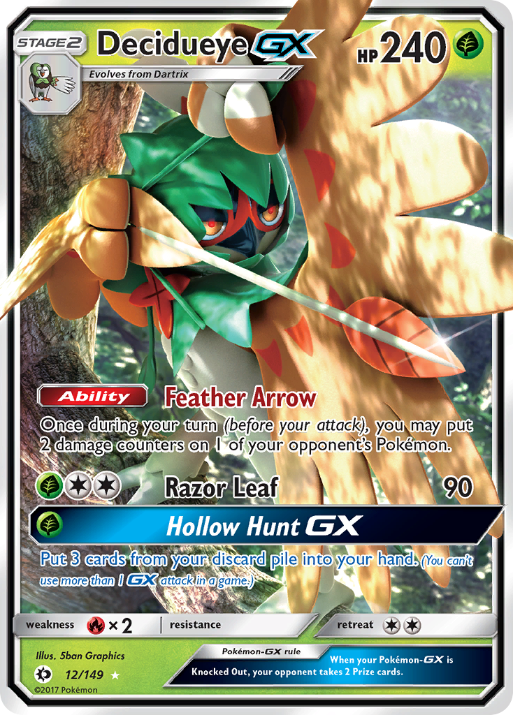 Decidueye GX (12/149) [Sun & Moon: Base Set] | Tables and Towers