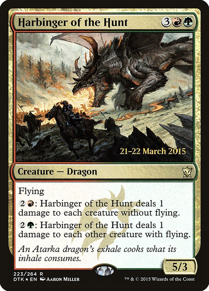 Harbinger of the Hunt [Dragons of Tarkir Prerelease Promos] | Tables and Towers