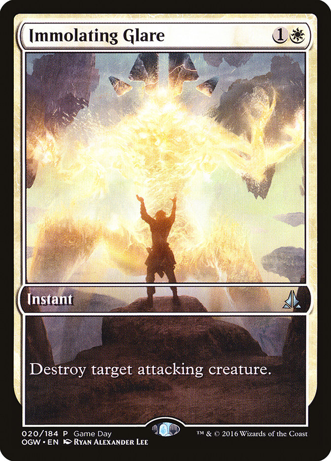 Immolating Glare (Game Day) (Extended Art) [Oath of the Gatewatch Promos] | Tables and Towers