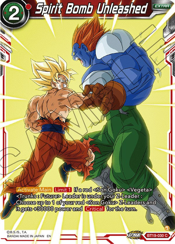 Spirit Bomb Unleashed (BT19-030) [Fighter's Ambition] | Tables and Towers