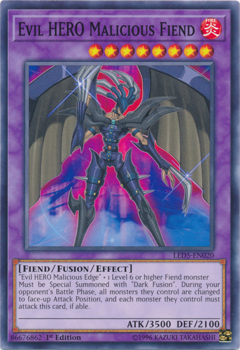 Evil Hero Malicious Fiend [LED5-EN020] Common | Tables and Towers