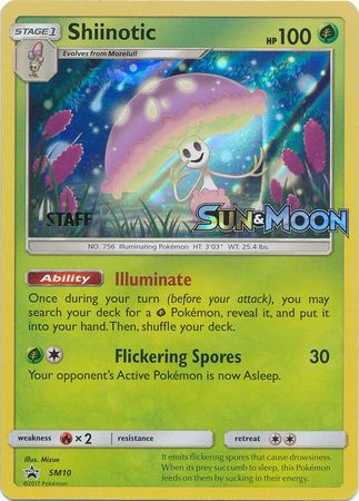 Shiinotic (SM10) (Staff Prerelease Promo) [Sun & Moon: Black Star Promos] | Tables and Towers