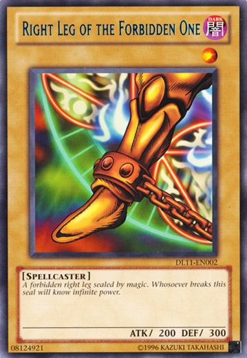 Right Leg of the Forbidden One (Blue) [DL11-EN002] Rare | Tables and Towers