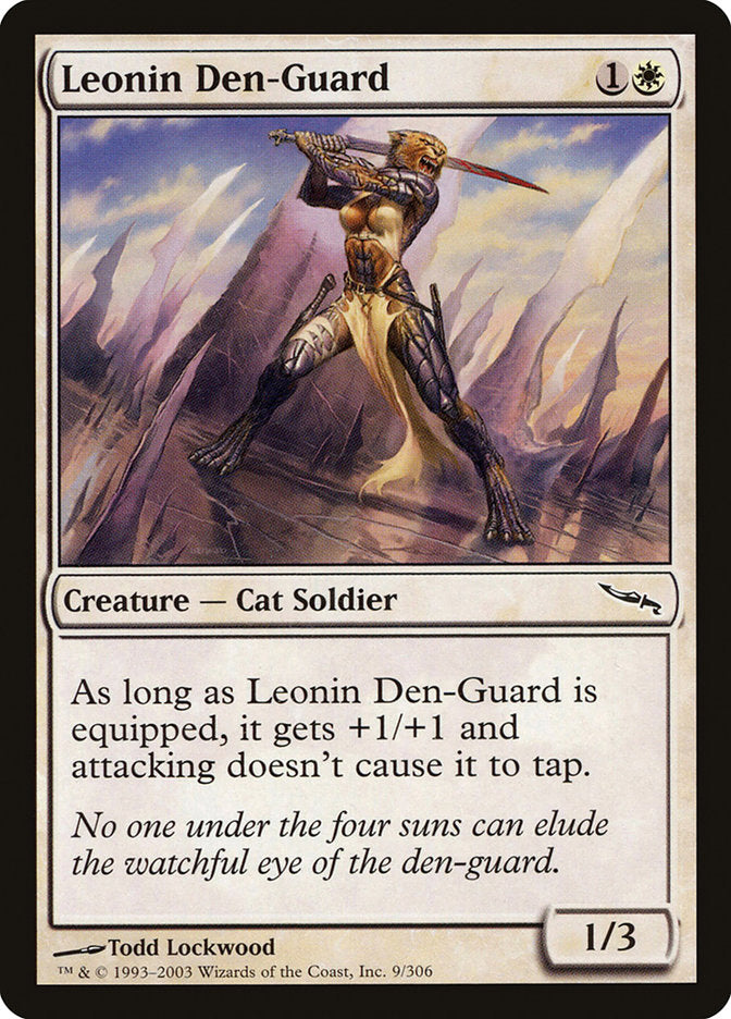 Leonin Den-Guard [Mirrodin] | Tables and Towers