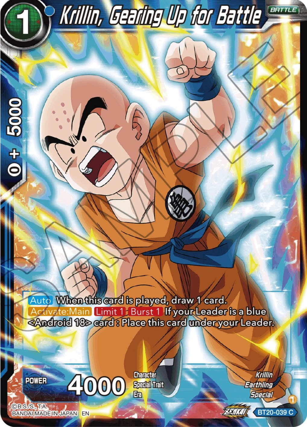 Krillin, Gearing Up for Battle (BT20-039) [Power Absorbed] | Tables and Towers