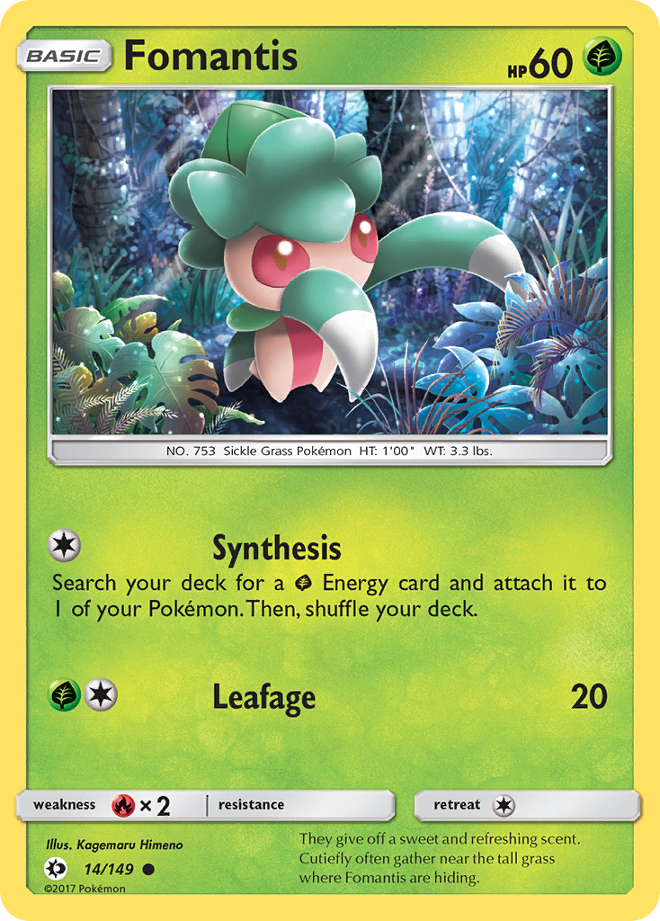 Fomantis (14/149) [Sun & Moon: Base Set] | Tables and Towers