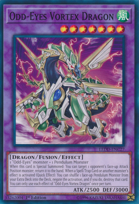 Odd-Eyes Vortex Dragon [LEDD-ENC27] Common | Tables and Towers