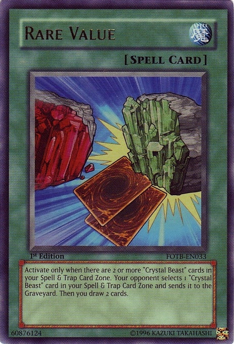 Rare Value [FOTB-EN033] Ultra Rare | Tables and Towers