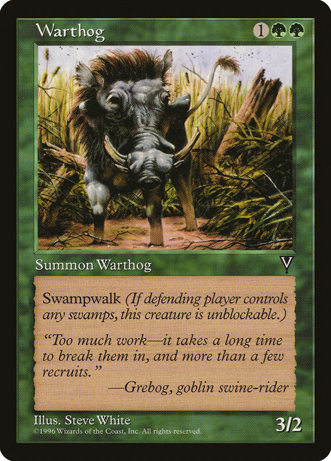 Warthog [Visions] | Tables and Towers