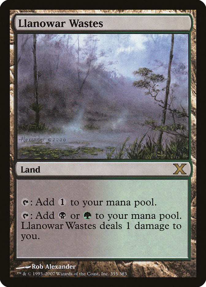 Llanowar Wastes [Tenth Edition] | Tables and Towers