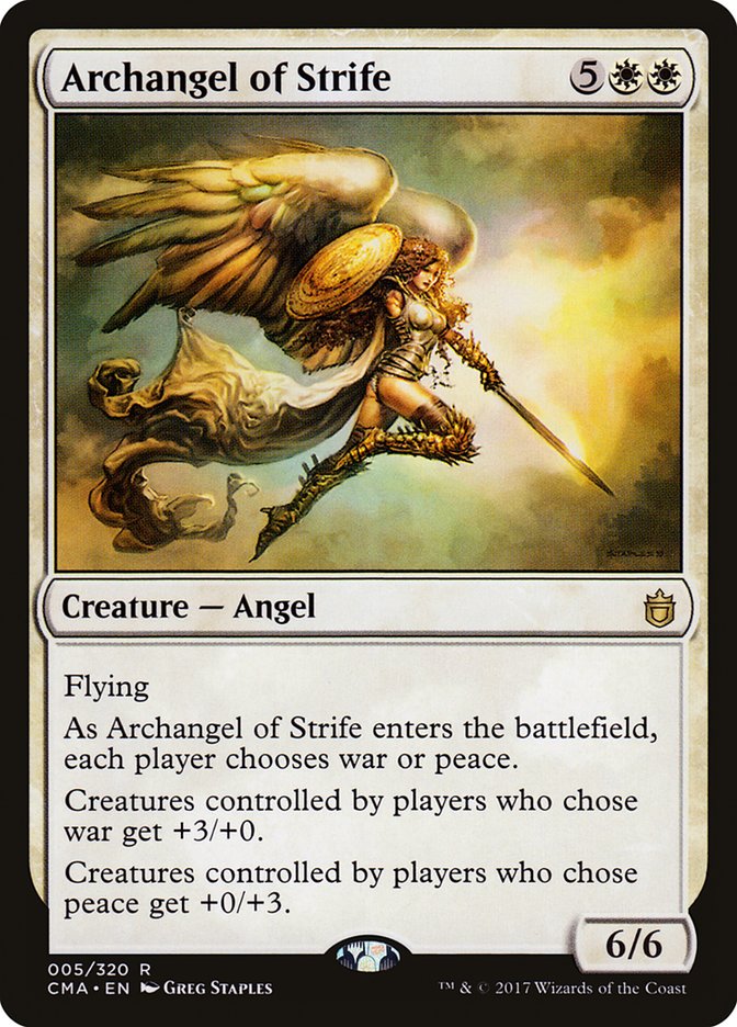 Archangel of Strife [Commander Anthology] | Tables and Towers