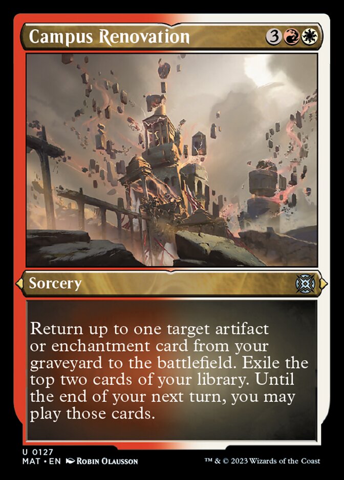 Campus Renovation (Foil Etched) [March of the Machine: The Aftermath] | Tables and Towers