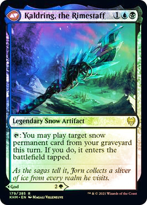 Jorn, God of Winter // Kaldring, the Rimestaff [Kaldheim Prerelease Promos] | Tables and Towers