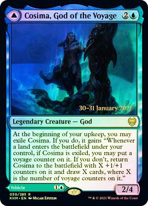 Cosima, God of the Voyage // The Omenkeel [Kaldheim Prerelease Promos] | Tables and Towers