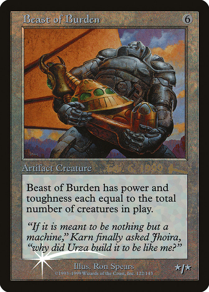 Beast of Burden [Urza's Legacy Promos] | Tables and Towers