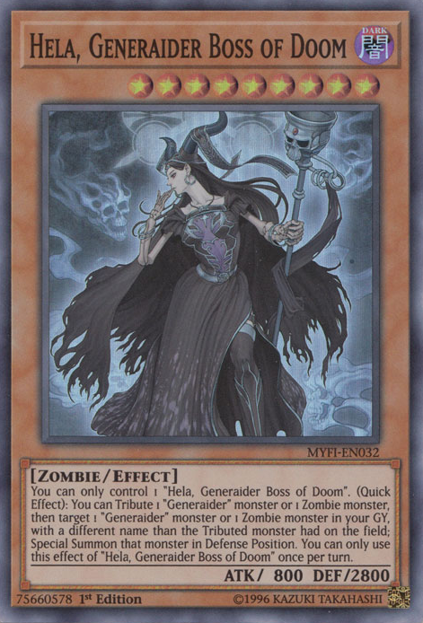 Hela, Generaider Boss of Doom [MYFI-EN032] Super Rare | Tables and Towers