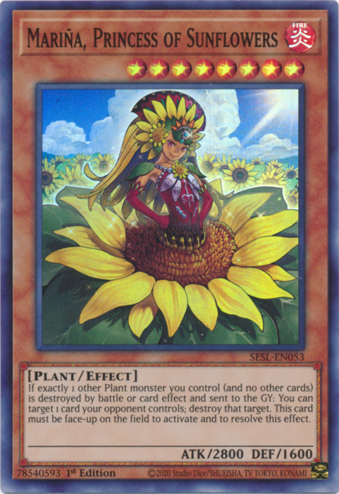 Marina, Princess of Sunflowers [SESL-EN053] Super Rare | Tables and Towers