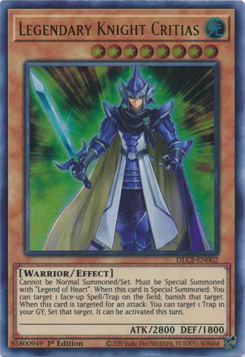 Legendary Knight Critias [DLCS-EN002] Ultra Rare | Tables and Towers