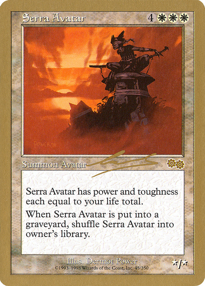 Serra Avatar (Nicolas Labarre) [World Championship Decks 2000] | Tables and Towers