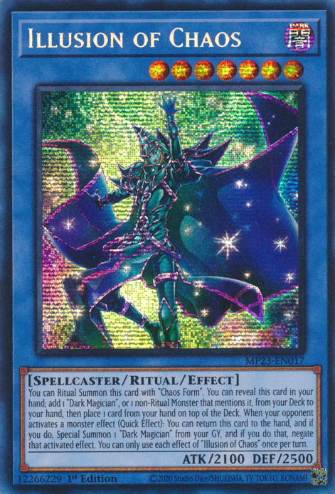 Illusion of Chaos [MP23-EN017] Prismatic Secret Rare | Tables and Towers