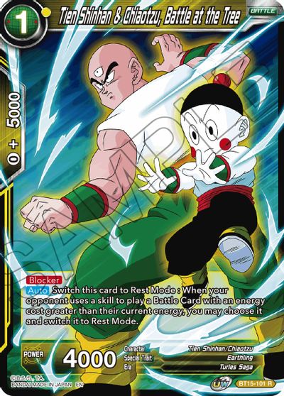 Tien Shinhan & Chiaotzu, Battle at the Tree (BT15-101) [Saiyan Showdown] | Tables and Towers