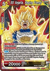 SS Vegeta, Raging Frenzy (BT8-111_PR) [Malicious Machinations Prerelease Promos] | Tables and Towers