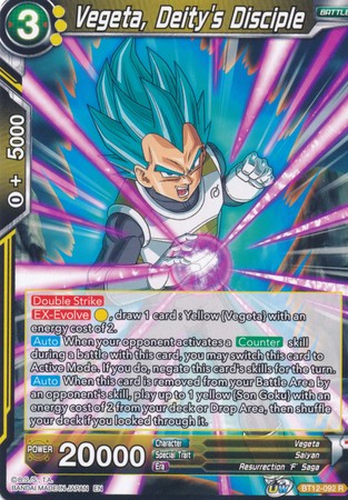 Vegeta, Deity's Disciple (BT12-092) [Vicious Rejuvenation] | Tables and Towers