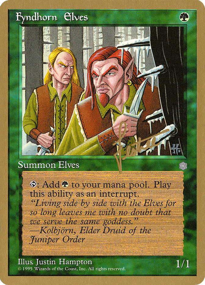 Fyndhorn Elves (Bertrand Lestree) [Pro Tour Collector Set] | Tables and Towers