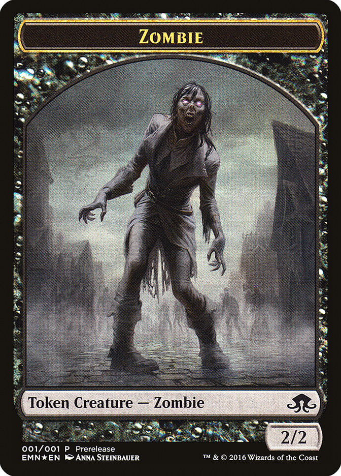 Zombie // Zombie Double-Sided Token [Eldritch Moon Prerelease Promos] | Tables and Towers