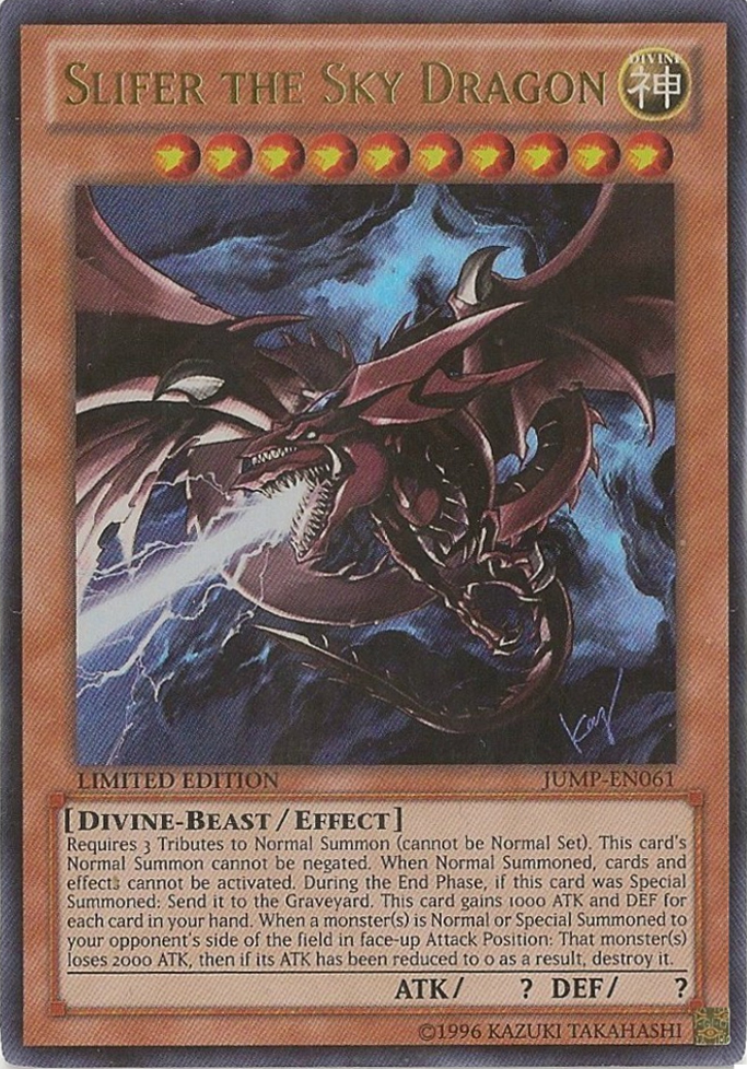 Slifer the Sky Dragon [JUMP-EN061] Ultra Rare | Tables and Towers