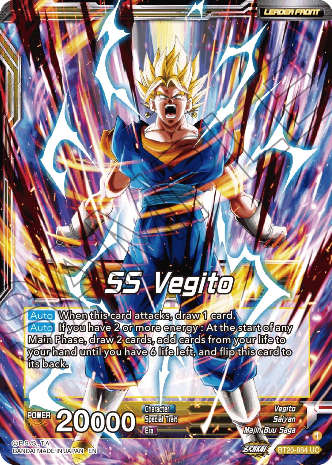 SS Vegito // Son Goku & Vegeta, Path to Victory (BT20-084) [Power Absorbed Prerelease Promos] | Tables and Towers