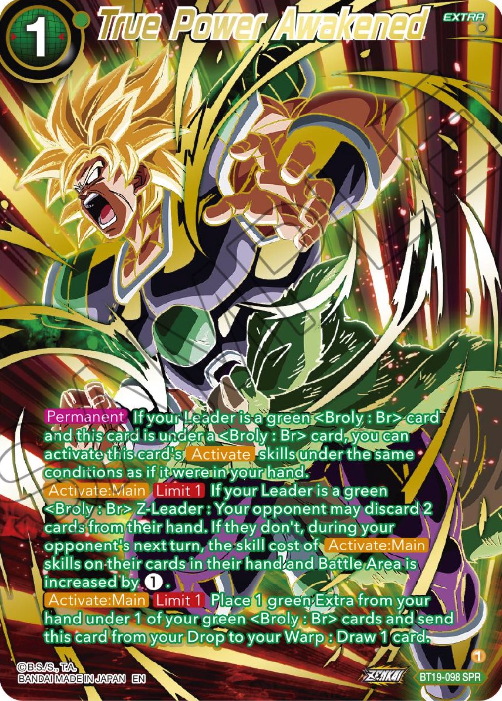 True Power Awakened (SPR) (BT19-098) [Fighter's Ambition] | Tables and Towers