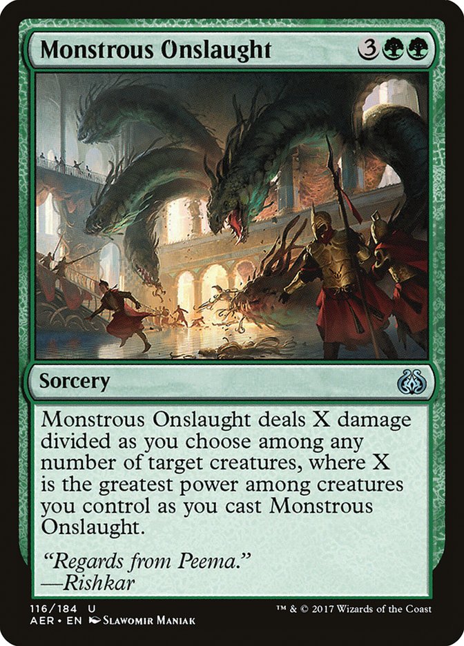 Monstrous Onslaught [Aether Revolt] | Tables and Towers