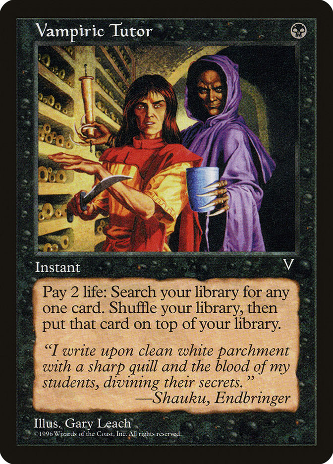 Vampiric Tutor [Visions] | Tables and Towers